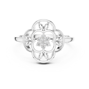 Anillo apilable de oro macizo de 14k para mujer, con diamante clásico de corte redondo, minimalista, para regalo, compromiso, aniversario, boda - Product Image 5