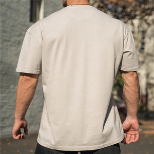 Men's <b>Black</b> Cotton <b>Short</b> Sleeve T-Shirt O-Neck Regular Fit Casual Jersey Knitted Breathable Solid Color Blank Design - Product Image 6