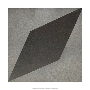 Nouveau produit Création de carreaux de basalte en pierre naturelle de couleurs sombres pour la décoration extérieure d'hôtel Finition de surface à faible absorption d'eau - Product Image 1