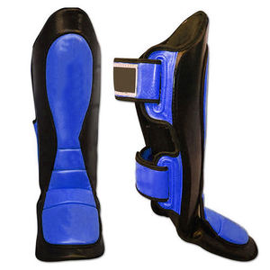 Muay Thai Shin Guards Professional Protection Eco-friendly Custom Logo Synthetic Leather Customizable Design Universal Fit Guard - Product Image 6