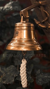 Campana de Latón Puro de Diseño, Campana de Latón Premium para Uso en Templos, Regalo de Boda, Tema Náutico, para Puerta de Casa y Jardín Exterior - Product Image 2