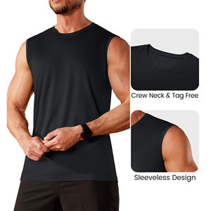Camiseta deportiva de alta calidad con logo personalizado para hombre, camiseta sin mangas para culturismo, fitness, musculación, chaleco de entrenamiento sin mangas para hombre - Product Image 6