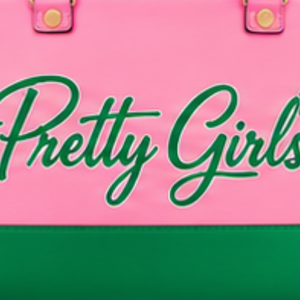 Sac fourre-tout élégant vert rose AKA pour femme, inspiré des sororités, avec motif graphique lettres, sac à main à bandoulière pour le quotidien - Product Image 5