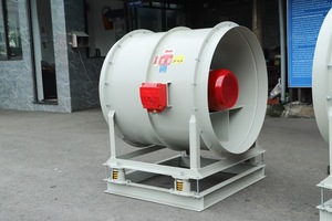 Ventilateur axial à entraînement direct à haut débit d'air pour l'extraction de la cuisine, modèle APL-8-8D, avec découpe CNC, pour la ventilation industrielle – Fabriqué au Vietnam - Product Image 2