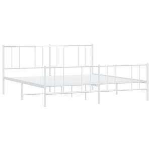 Base de Cama de Acero con Recubrimiento en Polvo Blanco de 72x84 Pulgadas, Camas Metálicas - Product Image 5