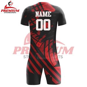 Uniforme de Fútbol Transpirable de Manga Corta con Logotipo OEM, Color Sólido, Tela 100% Poliéster, Calidad Premium para Hombre, Personalizado - Product Image 4