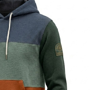 Sweat à capuche long en molleton de haute qualité, coupe oversize, vêtements personnalisés, production OEM/ODM en gros - Product Image 4