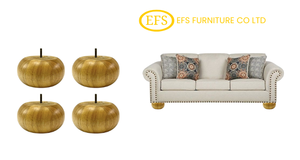 Pata de Mueble Redonda Corta de Madera Maciza, Diseño Moderno Minimalista para Sofá, Gabinete, Mesa de Centro, Repuesto OEM - Product Image 2