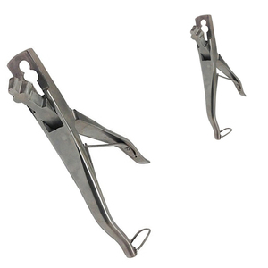 เครื่องตัดหูสัตว์สำหรับแพะและแกะ ทำจากเหล็กกล้าไร้สนิมอย่างดี ทนทาน พร้อมใบมีดคมและแข็งแรง ใช้สำหรับทำเครื่องหมาย วินิจฉัย และฉีดยา - Product Image 1