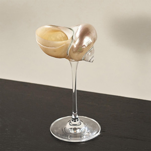 Vaso artesanal para bebidas con conchas marinas náuticas, vasos de alta calidad hechos con conchas marinas naturales. - Product Image 3