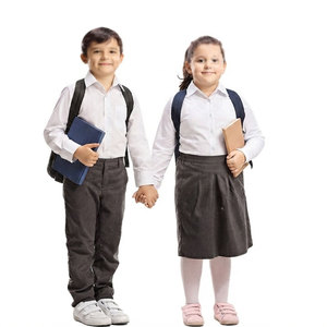 Conjunto de Uniforme Escolar JACOMO APPAREL para Niños con Costuras Resistentes, Camisa Clásica y Pantalón de Algodón - Product Image 1
