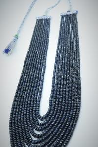 Collier Rondelle à Facettes en Saphir Bleu de Birmanie Naturel à 10 Brins - Product Image 6