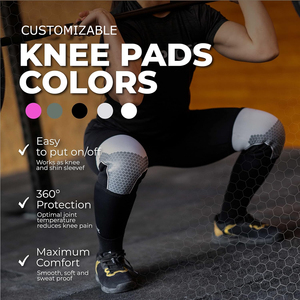 Rodilleras de Compresión Ajustables y Transpirables con Logotipo Personalizado, Rodilleras de Neopreno Rígido de 7 mm de Alta Resistencia para Levantamiento de Pesas, Soporte para Rodilla de Gimnasio, OEM - Product Image 5