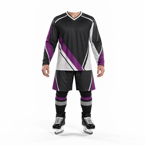 Uniformes de Hockey sobre Hielo al por Mayor, Jersey y Pantalones de Hockey sobre Hielo 100% Poliéster para Equipos Deportivos - Product Image 2