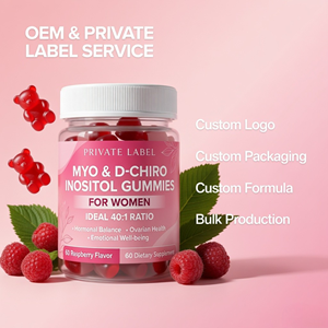OEM Myo Inositol & D-Chiro Inositol Gummies 40:1 Ratio Dietary <b>Supplement</b> Private Label Manufacturer - Product Image 3