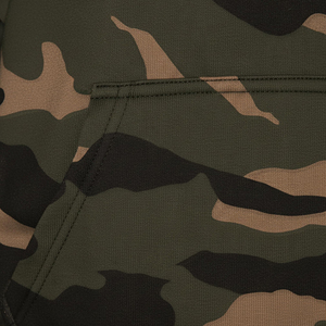 Sweat à capuche surdimensionné pour homme en coton biologique de haute qualité, doublé polaire, motif camouflage, avec poche kangourou, logo personnalisé, pour l'hiver - Product Image 6