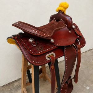 Selle anglaise pour cheval, dernière conception, confortable, entièrement personnalisée, qualité supérieure, selle western pour l'équitation - Product Image 3