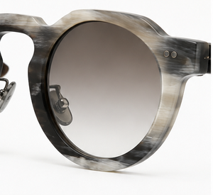 Luxury Natural Handmade Eco-Friendly Lightweight <b>Round</b> Buffalo Horn <b>Sunglasses</b> Eyewear Frame for Men and Women - Product Image 5