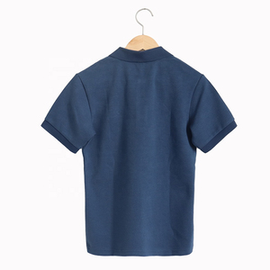 Customization High Quality Dark Blue Minimalist Style <b>Classic</b> Stand Collar Short-sleeved Casualmen Polo T-shirts - Product Image 2