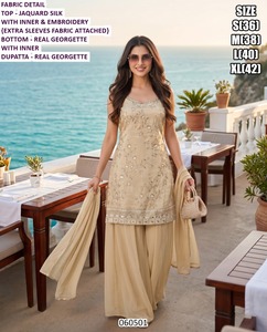 Kurti ปักลายยาวถึงพื้นสำหรับผู้หญิงรอยัลบลูมแบบดั้งเดิมของปาร์ตี้ - Product Image 1