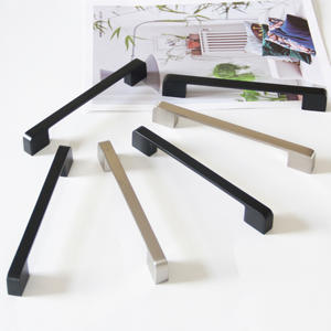 Poignées de meuble minimalistes en nickel noir, forme barre, pour armoires de cuisine, chambre et salle de bain, commodes d'angle, meubles contemporains, Vietnam - Product Image 2