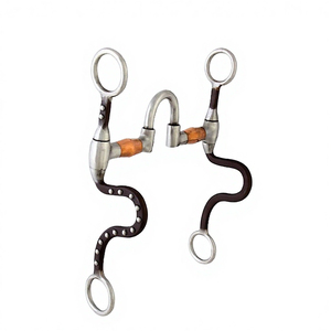 Mors de cheval réglables en acier inoxydable, ajustement personnalisé, réutilisables, pour le contrôle et l'entraînement des grands animaux - Product Image 4