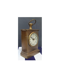 Pequeño reloj de mesa de metal portátil para escritorio de trabajo estudio en casa movimiento de tictac silencioso apariencia elegante - Product Image 2