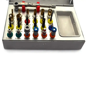 Bone Bridge Instruments Universal Dental Implant Kit 25 Pieces Manual Steel Surgical Tool <b>Set</b> <b>Torque</b> Wrench Silver CE Certified - Product Image 5