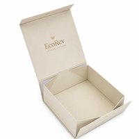 Boîtes cadeaux pliantes magnétiques en carton rigide biodégradable écologiques de luxe imprimées sur mesure, matériaux recyclés