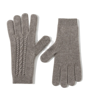 Mitaines d'hiver décontractées 100 % laine doublées polaire, compatibles écran tactile, détection par aiguille, longueur poignet, unisexe, style sergé, multifonctionnelles pour l'extérieur - Product Image 6
