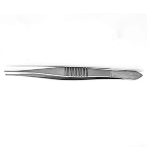 Forceps ophtalmiques droits dentelés, petit instrument chirurgical en acier inoxydable pour la chirurgie oculaire de précision, rétine - Product Image 2