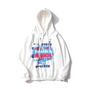 3D Puff Print Hoodie Heavyweight Oversized Best Quality 100% Cotton Fleece Custom Full Zip Hoodies Puff Custom Design - Product Image 3
