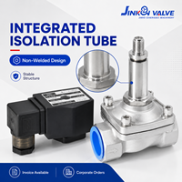 Katup Solenoid Tekanan Negatif Vakum DHK OEM Baja Tahan Karat 304 2 Arah Normal Tertutup untuk Udara/Gas