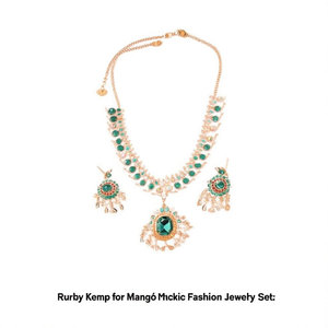 <b>Ruby</b> Kemp for Mango <b>Necklace</b> Fashion Jewelry Set - Product Image 3