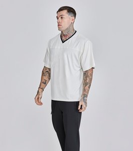 Camiseta Personalizada al por Mayor de Alta Calidad con Logotipo Personalizado, Manga Raglán, Poliéster y Elastano, Corte Regular para Hombre - Product Image 3