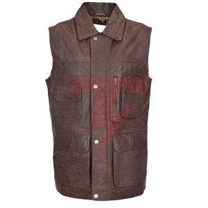 Chaleco de Cuero para Hombre, Edición Premium, de Alta Calidad, Casual, para Invierno, Diseño Personalizable, Transpirable y Resistente al Viento - Product Image 5