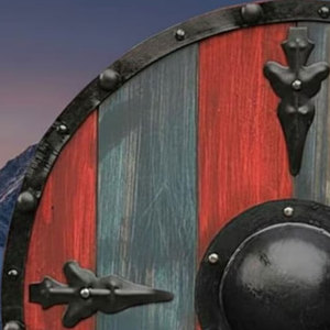 Bouclier en bois nordique viking fait main, design traditionnel rond, pour événements historiques, costumes et décoration intérieure - Product Image 5