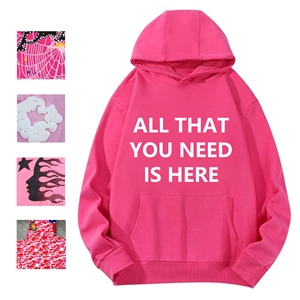 Top Quality 100% Cotton Fleece Oversized Spider Hoodie Long Sleeve Casual Custom Puff Print Spider Hoodie for Men's Pakistan - Product Image 2
