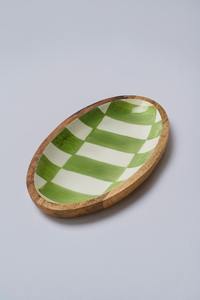 Ensaladera de madera con forma de barco de calidad premium, ecológica, para el hogar y la cocina, procedente de la India. - Product Image 2