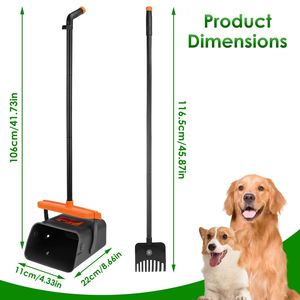 Kit Raccogli Escrementi con Contenitore Girevole, Strumento Robusto per la Raccolta delle Feci del Cane, Manico Extra Lungo da 35 Pollici, 35 Sacchetti per lo Smaltimento dei Rifiuti degli Animali Domestici - Product Image 6