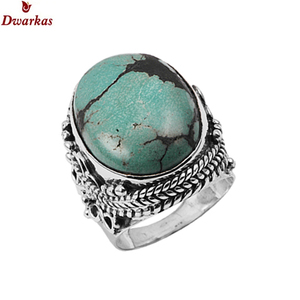 Classic design trendy 925 sterling silver <b>turquoise</b> gemstone <b>ring</b> for men's <b>rings</b> ready stock wholesale fashion <b>rings</b> - Product Image 1