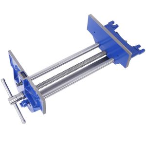 Étau de menuiserie à action rapide, robuste, à levier à dégagement rapide, largeur de mâchoire 10,5 pouces, en fonte, bleu - Product Image 3