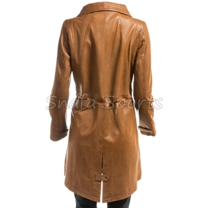 Authentic <b>Real</b> <b>Leather</b> <b>Jacket</b> Premium Handmade Breathable Waterproof Windproof Autumn Winter <b>Jacket</b> for Women - Product Image 4