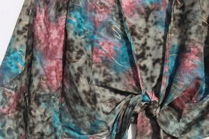 Nouvel arrivage de haut portefeuille Boho Tie Top Bohemian Bell Sleeve Plus Size Fairy Core Wrap Blouse Hippie Tops pour les femmes - Product Image 4