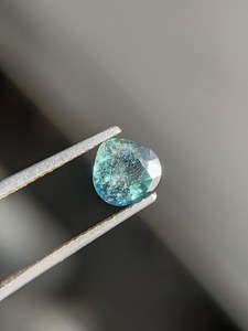 Saphir vert naturel facetté, forme cœur, 6x6x3,4 mm, pierre précieuse non montée - Product Image 4