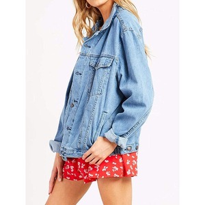 Chaquetas Vaqueras Personalizadas para Mujer con Bordado Floral en Toda la Superficie, Transpirables, con Patrón Sólido para la Temporada de Otoño - Product Image 4