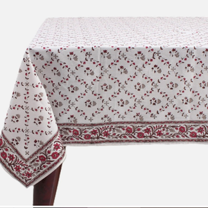 Coton/lin brodé à la main Rectangle/carré/rond/ovale tailles personnalisées nappe napperons serviette-fait à la main Floral point de chaînette - Product Image 2