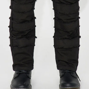 Pantalon en jean pour garçons, couleur longue durée, coupe tendance, prix usine abordable, avec personnalisation du logo, design décontracté pour l'extérieur - Product Image 5