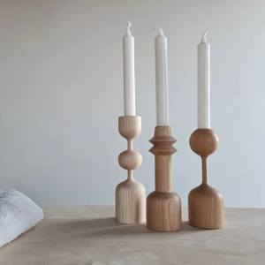 Ornamental Wooden Candle Holder Handmade <b>Rustic</b> Accent Decorative Cozy Home <b>Table</b> Centerpiece Interior Styling Piece Collection - Product Image 4