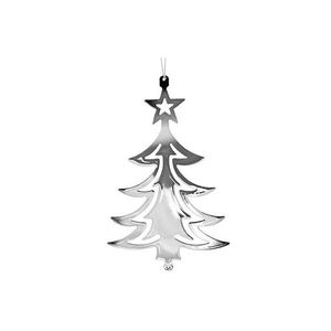 Décoration de Noël rustique en métal à suspendre, artisanat, cadeau, décoration maison et jardin, accent de sapin de Noël découpé en tôle galvanisée - Product Image 3
